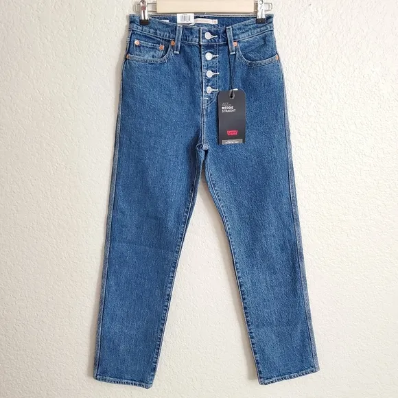 Levi's Premium Wedgie High Rise Straight Jeans