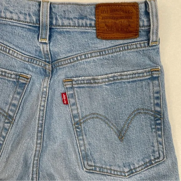 Levi's Ribcage Straight Jeans Tango Fade Big E Size 27
