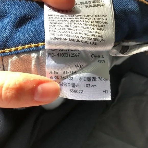 LEVI'S Vintage High Rise Skinny Jeans 721 Size 30