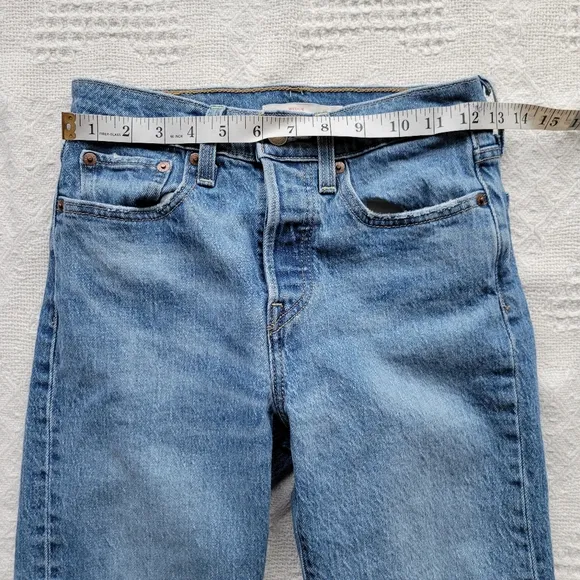 Levi's Wedgie High Waisted Button Fly Casual Denim Jean - Light-Medium Wash
