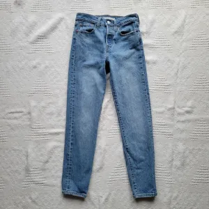Levi's Wedgie High Waisted Button Fly Casual Denim Jean - Light-Medium Wash