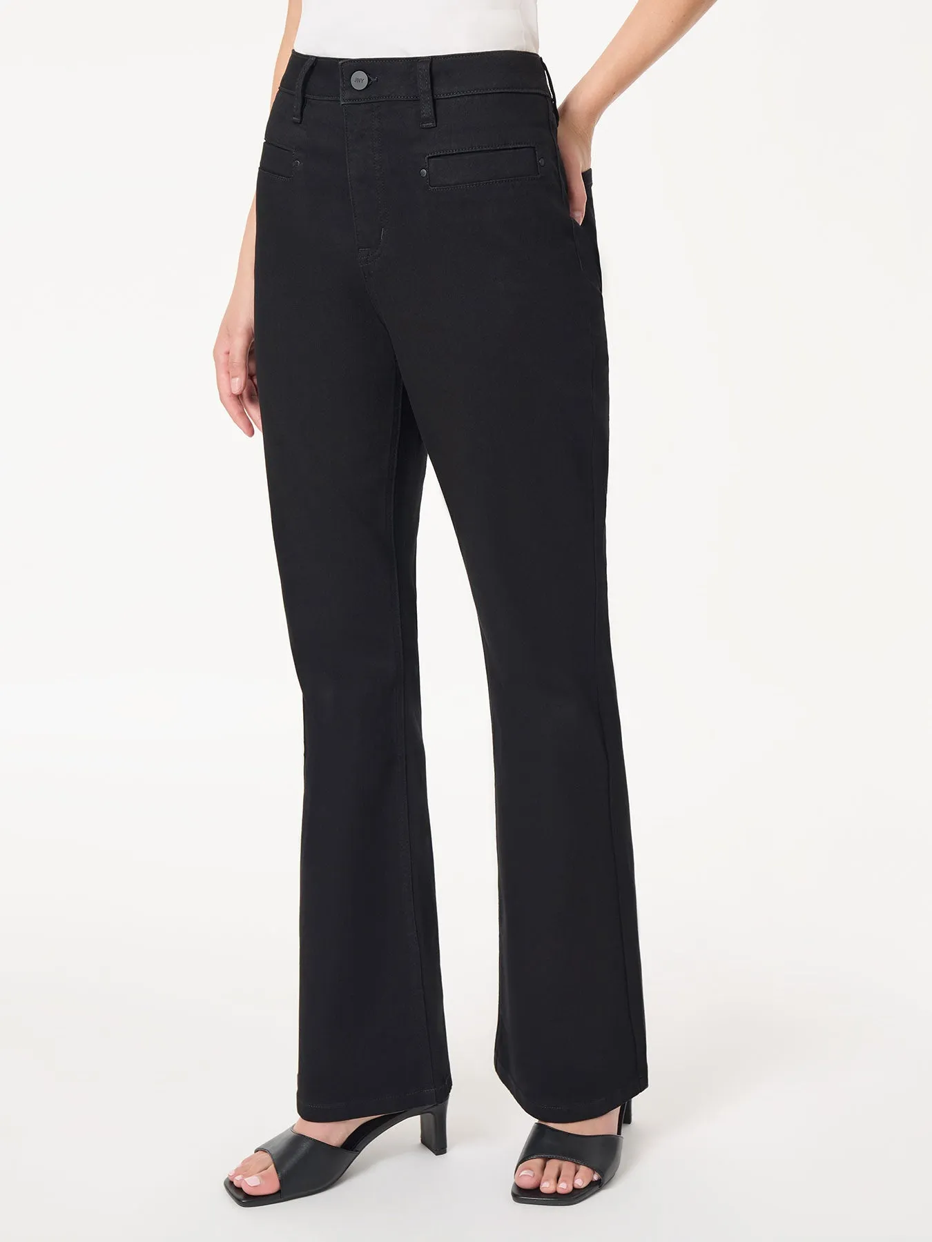 Lexington High Rise Flare Jeans, Onyx Wash