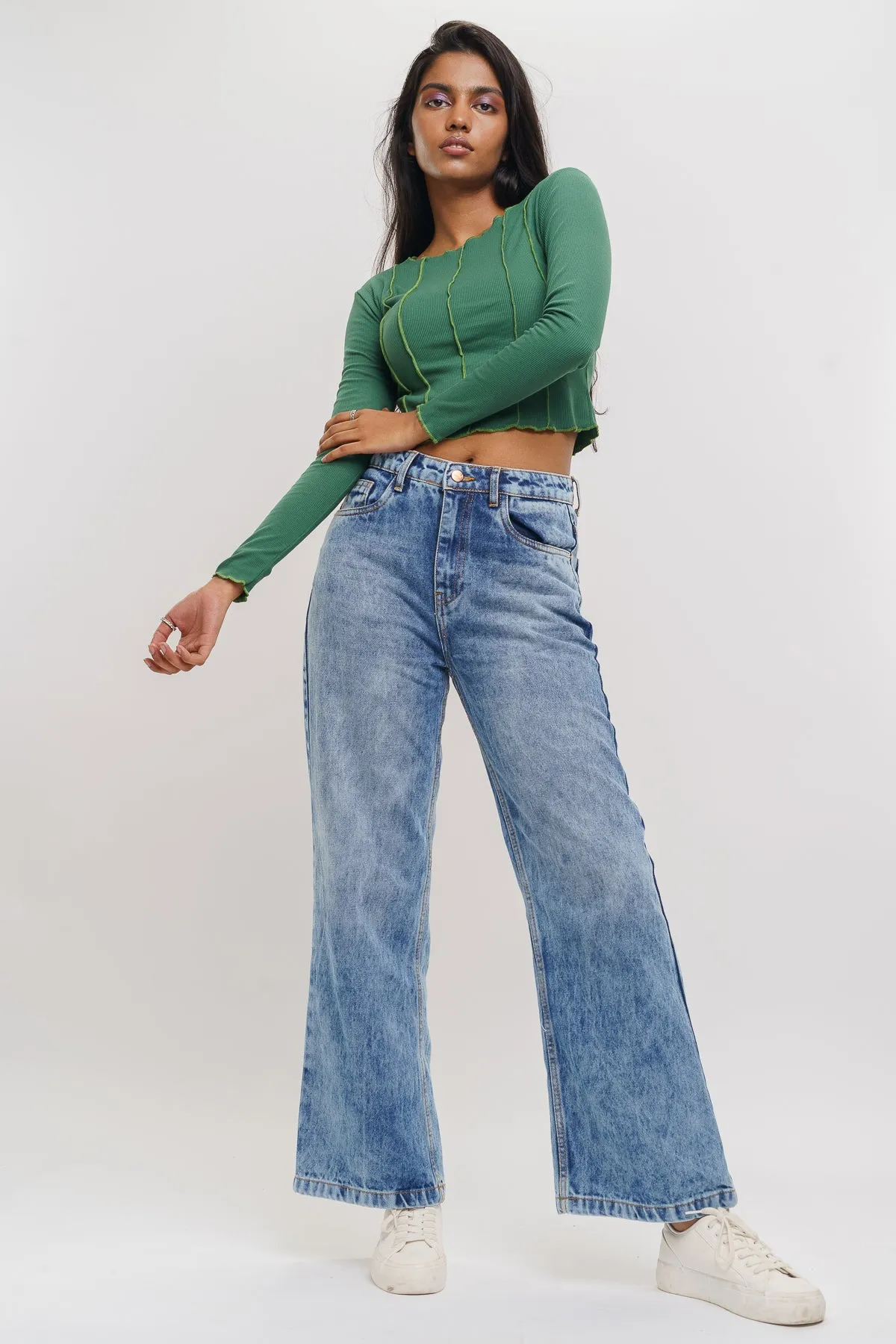 Light Blue Wide Jeans