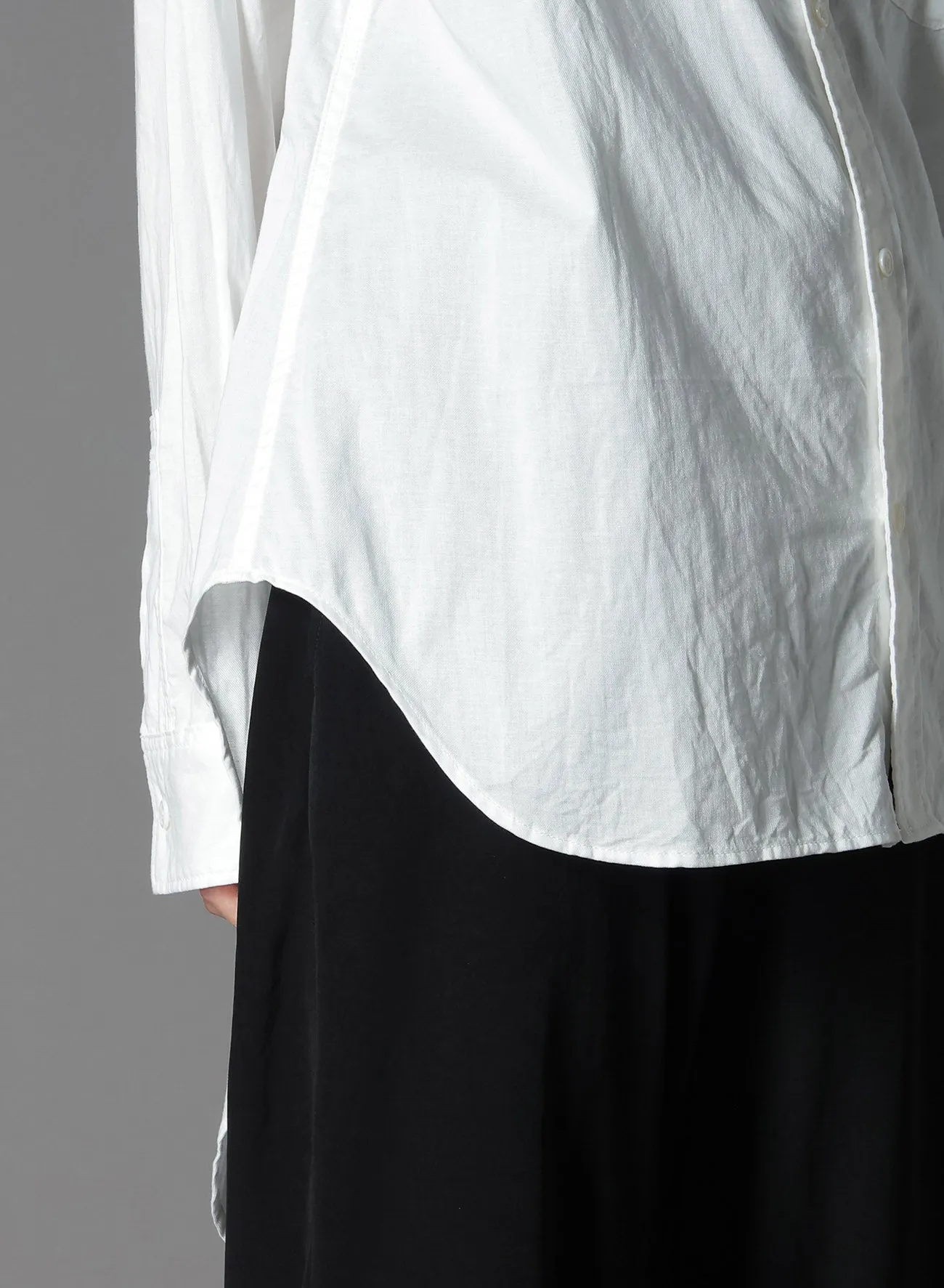 LIGHT COTTON TWILLL WASH ONC TIGHT SHIRT