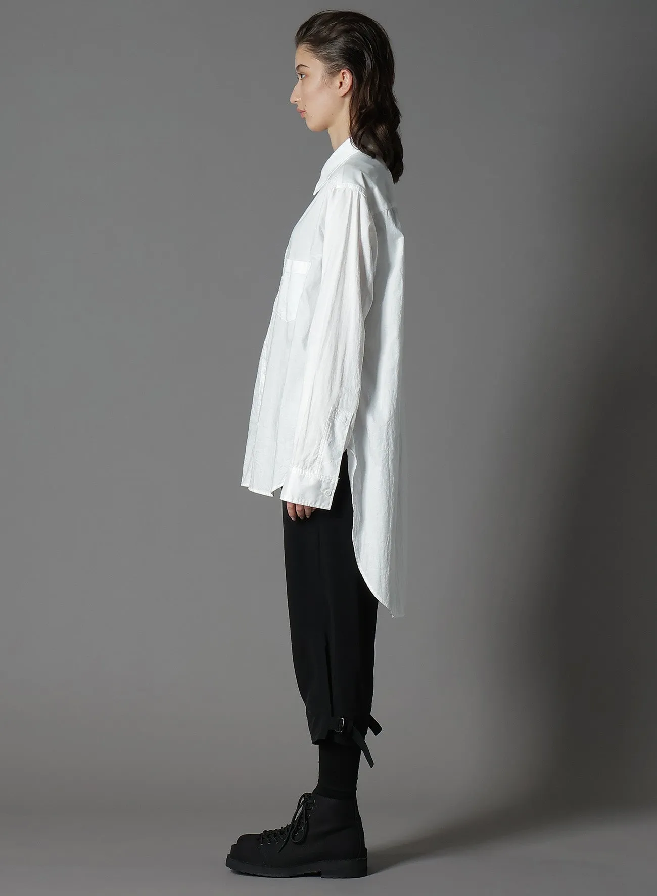 LIGHT COTTON TWILLL WASH ONC TIGHT SHIRT