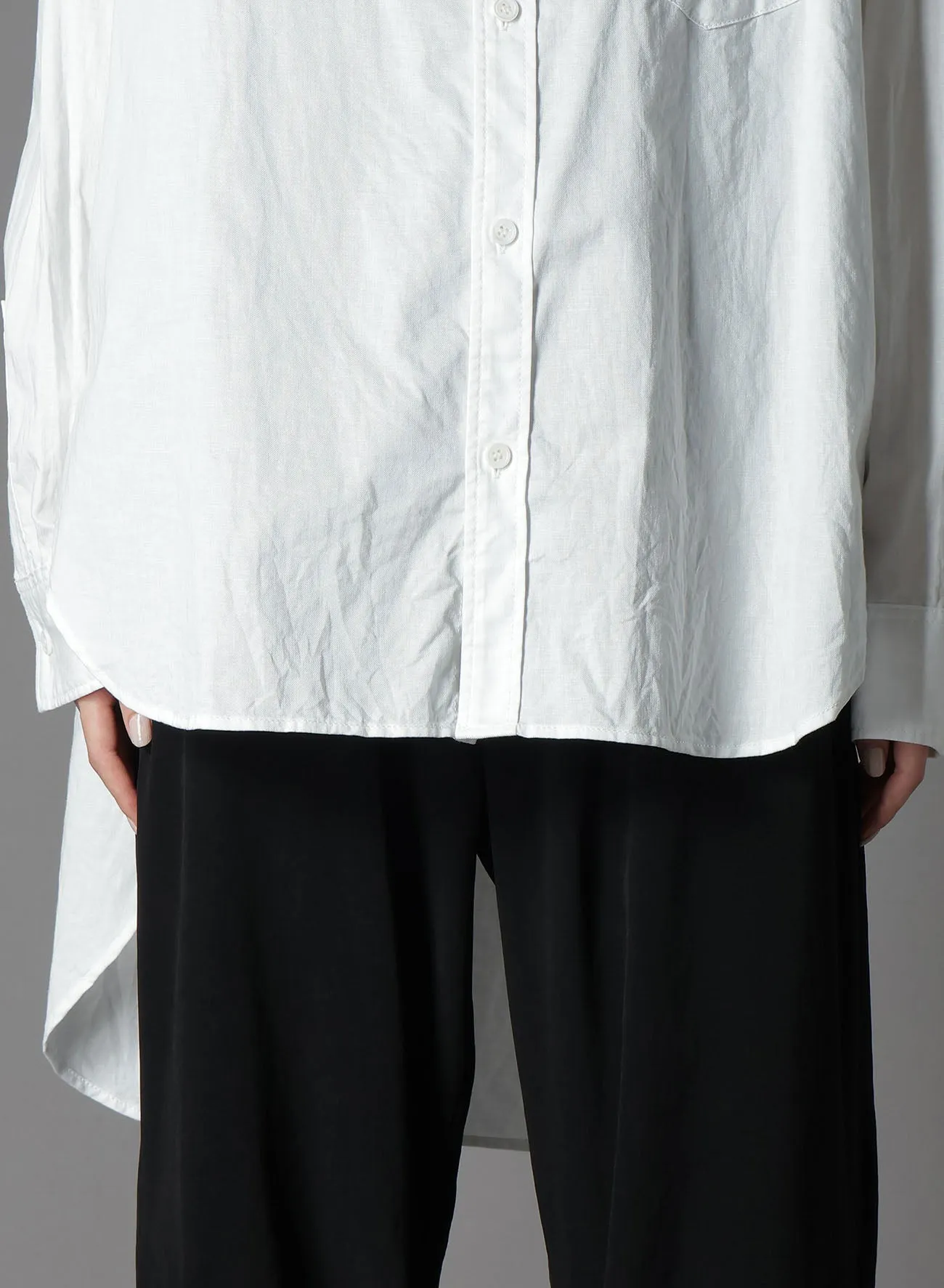 LIGHT COTTON TWILLL WASH ONC TIGHT SHIRT