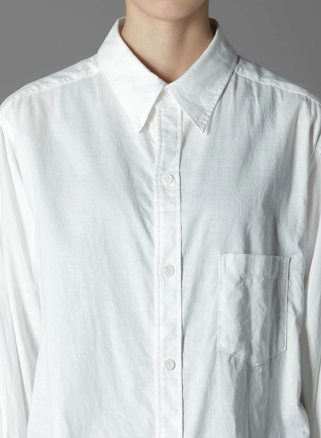 LIGHT COTTON TWILLL WASH ONC TIGHT SHIRT
