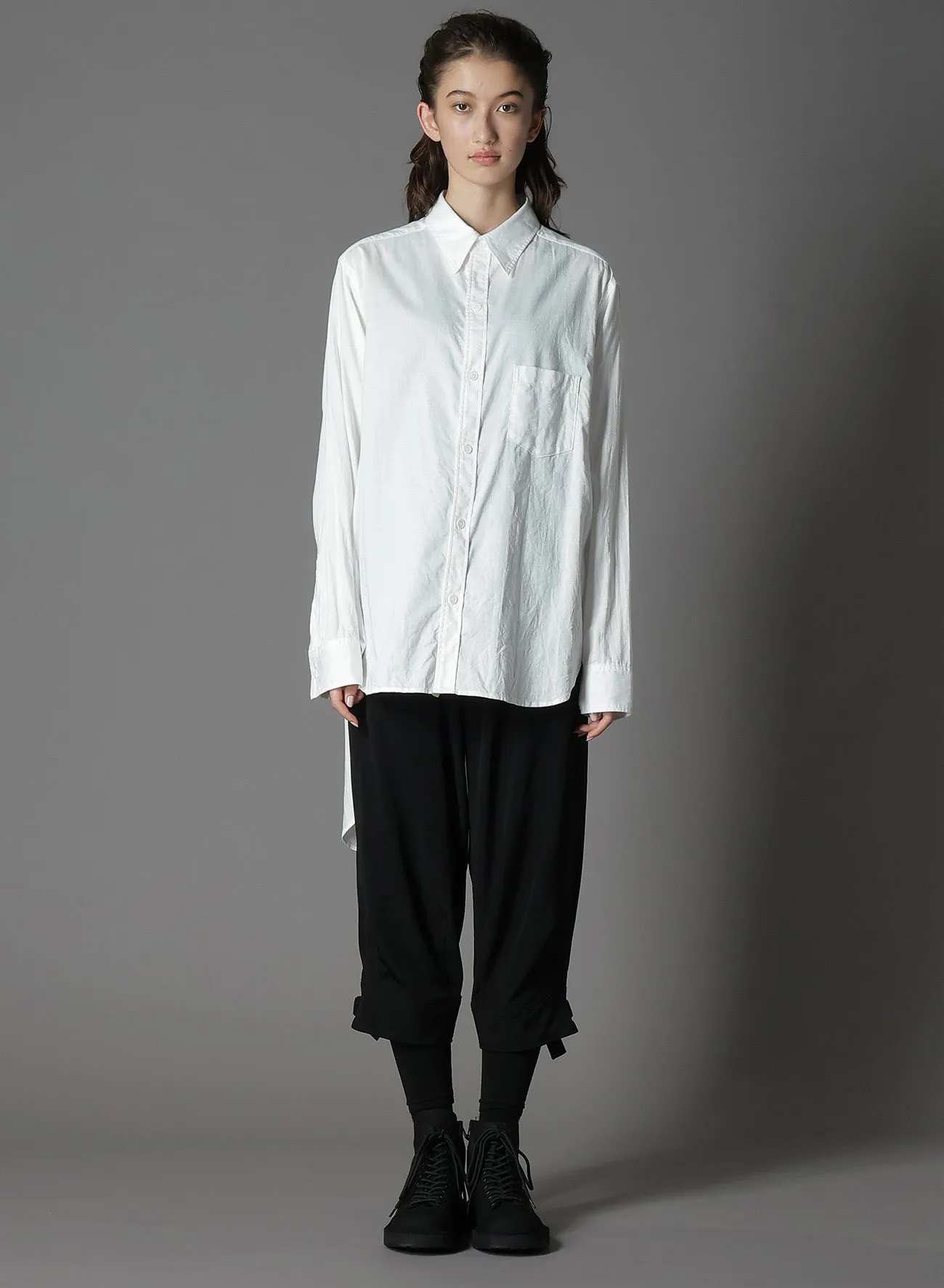 LIGHT COTTON TWILLL WASH ONC TIGHT SHIRT