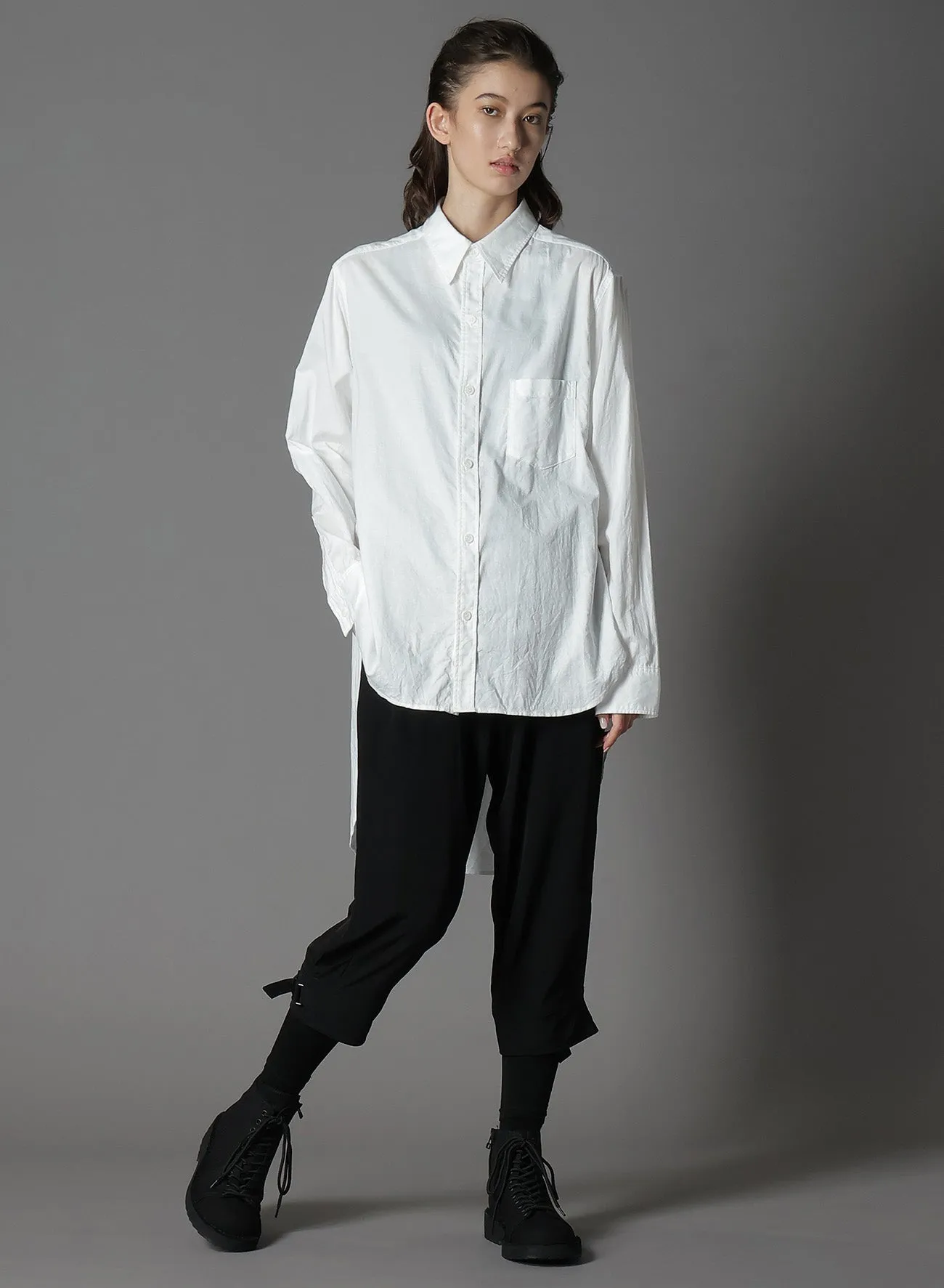 LIGHT COTTON TWILLL WASH ONC TIGHT SHIRT
