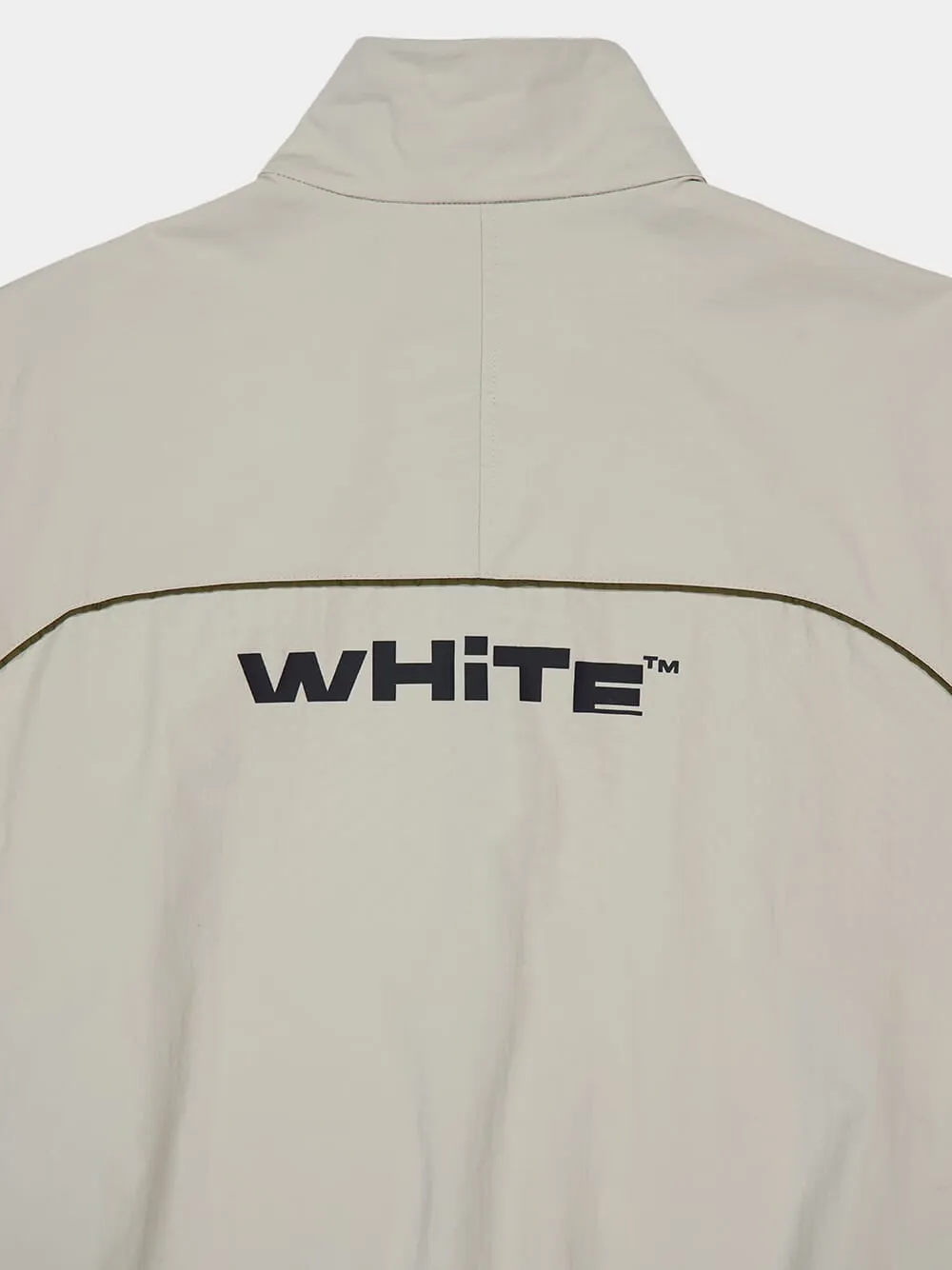 Light Grey Track Jacket in Nylon