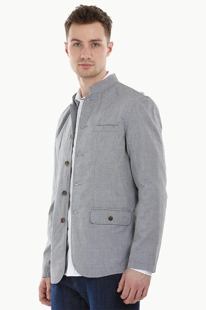 Lightweight Grey Nehru Jacket