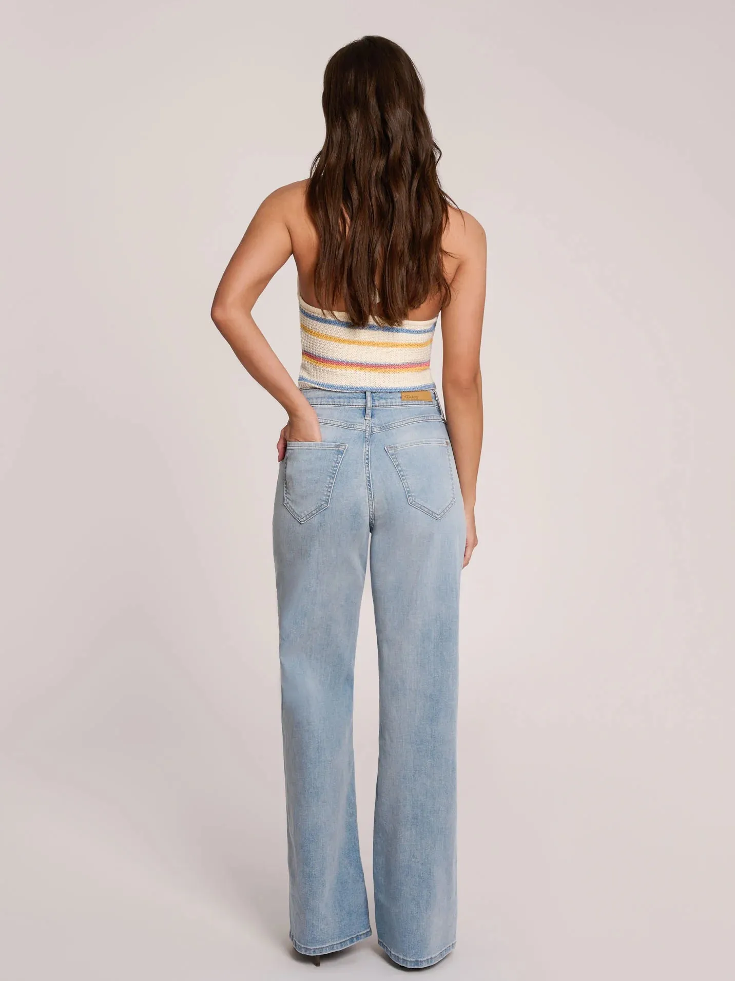 Lily Wide Leg Classic Rise Jean