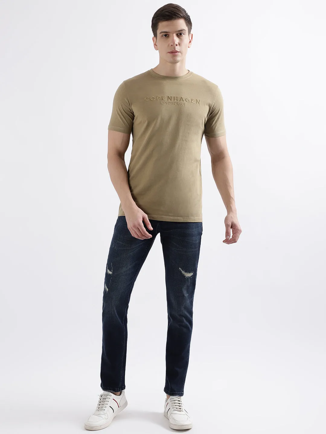 Lindbergh Men Blue Solid Slim Fit Jeans
