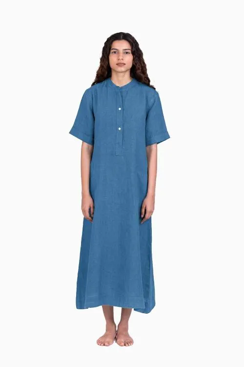 Linen Yuri Dress-Muted Mocha