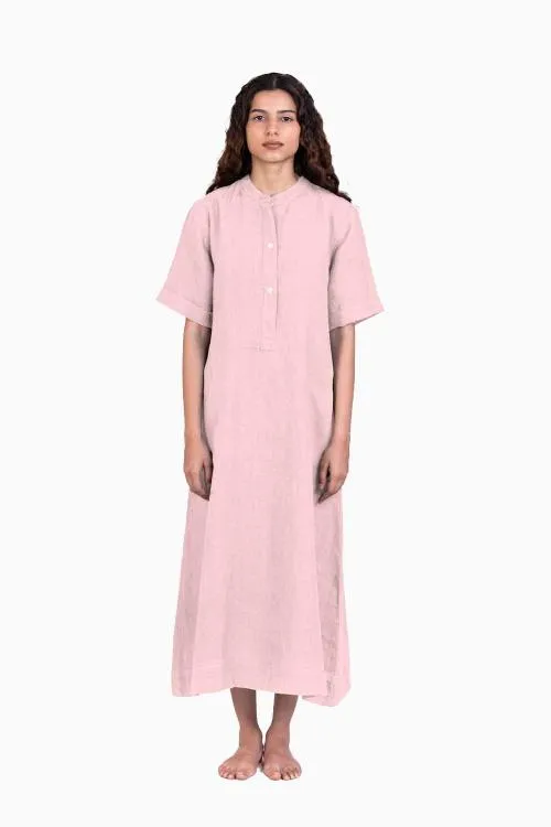 Linen Yuri Dress-Muted Mocha