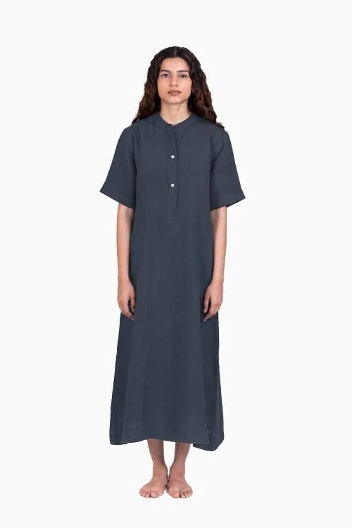 Linen Yuri Dress-Muted Mocha