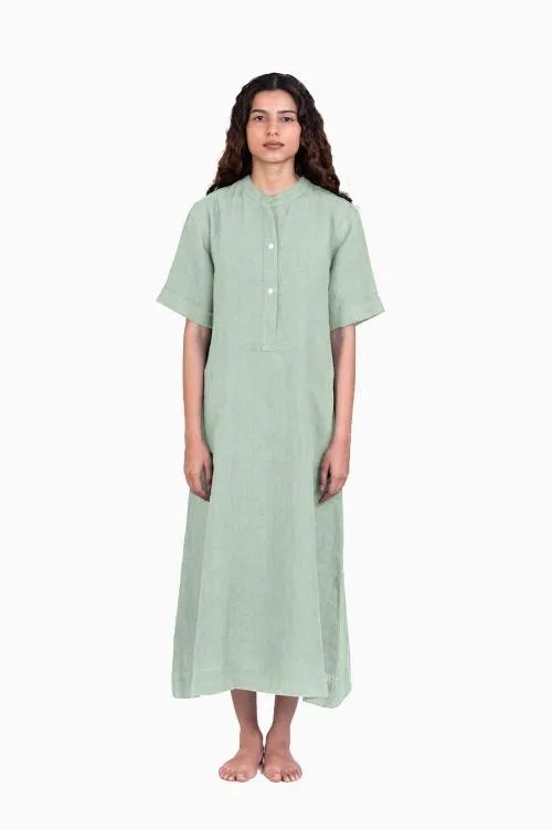 Linen Yuri Dress-Muted Mocha