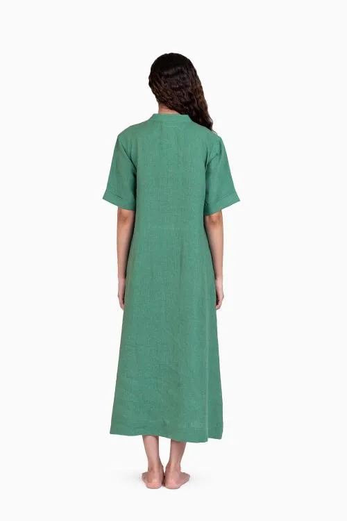 Linen Yuri Dress-Muted Mocha