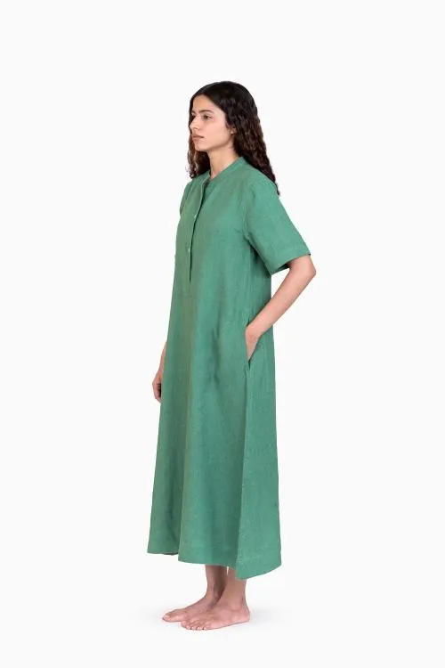 Linen Yuri Dress-Muted Mocha
