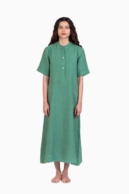 Linen Yuri Dress-Muted Mocha