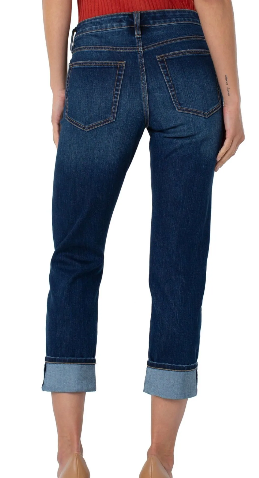 Liverpool Marley Girlfriend Cuffed Eco Jean