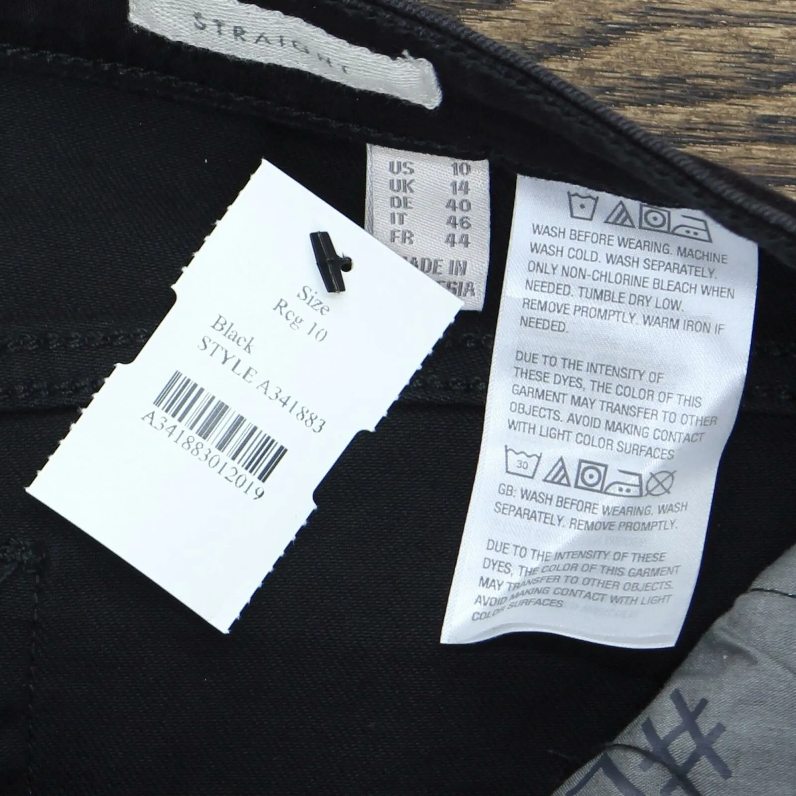 LOGO by Lori Goldstein Straight Leg Tuxedo Stripe Jeans