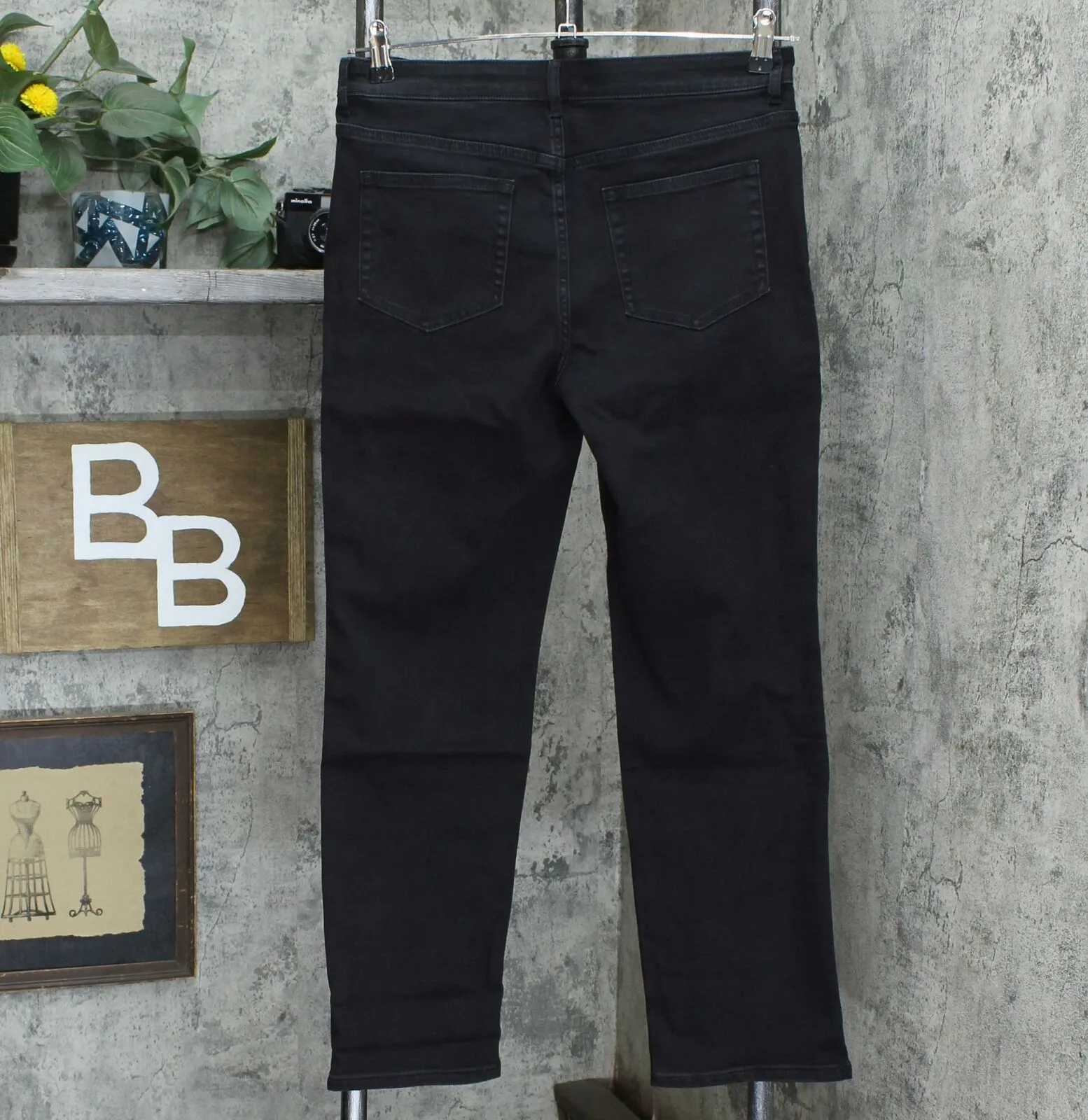 LOGO by Lori Goldstein Straight Leg Tuxedo Stripe Jeans