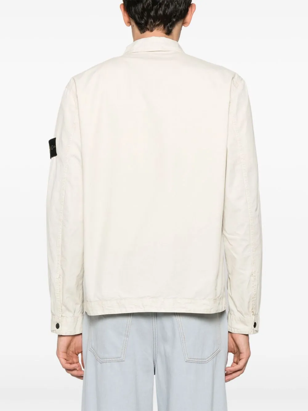 Logo organic cotton overshirt