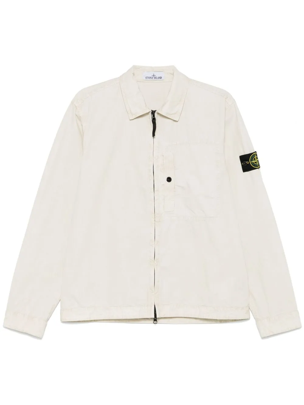 Logo organic cotton overshirt