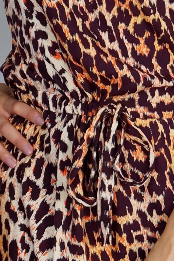 Long Chloe Dress "Leopard"
