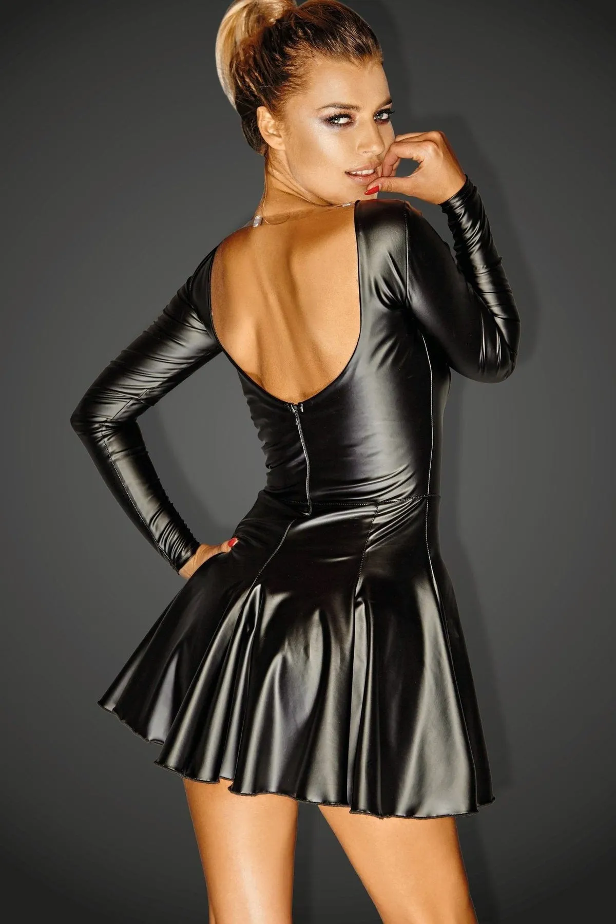 Long Sleeve Fetish Mini Dress