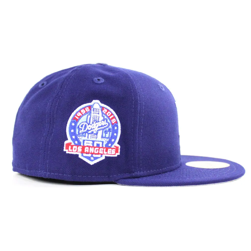 Los Angeles Dodgers 60th Anniversary New Era 59Fifty Fitted Hat (Gray Under Brim)