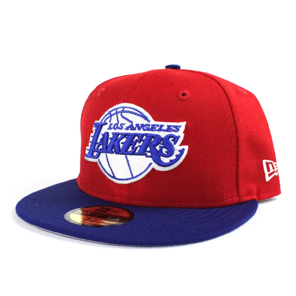 Los Angeles Lakers New Era 59Fifty Fitted Hat (LA Clippers Gray Under Brim)