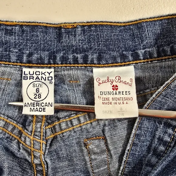 Lucky Brand Jeans Women 6 /28 Gene Montesano Dungaree Lowrise Bootleg 203 28x30