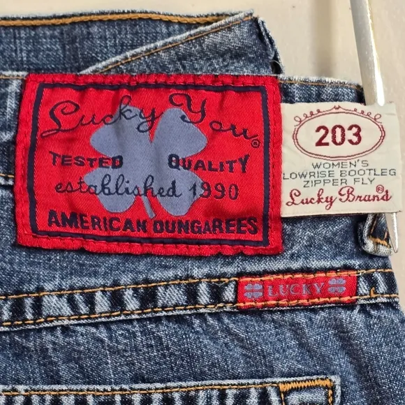 Lucky Brand Jeans Women 6 /28 Gene Montesano Dungaree Lowrise Bootleg 203 28x30