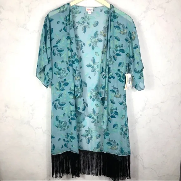 [LuLaRoe] Blue Fringe Kimono