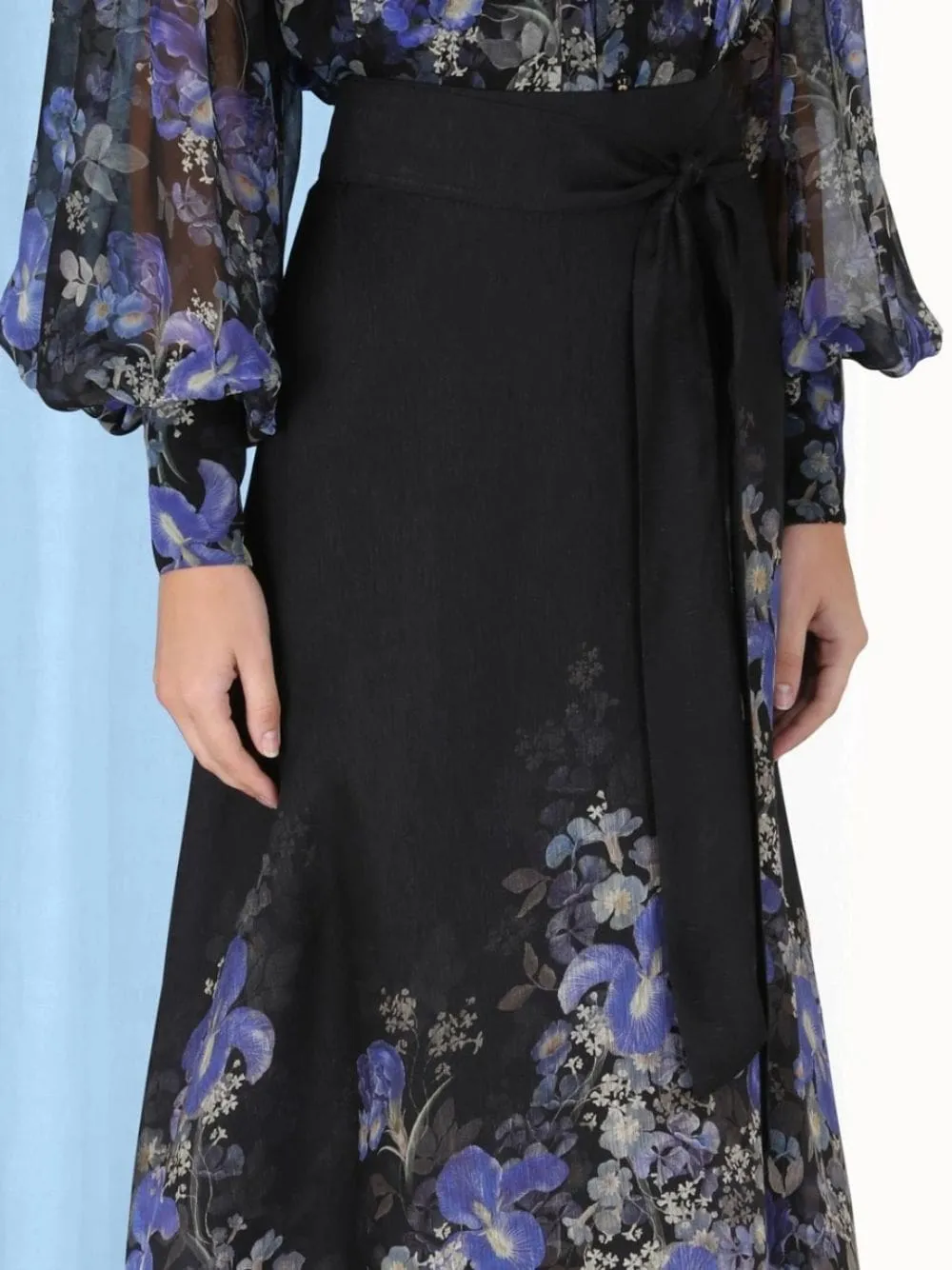 Lyrical Maxi Linen Silk Skirt