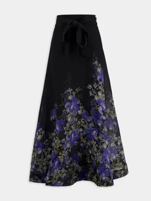 Lyrical Maxi Linen Silk Skirt