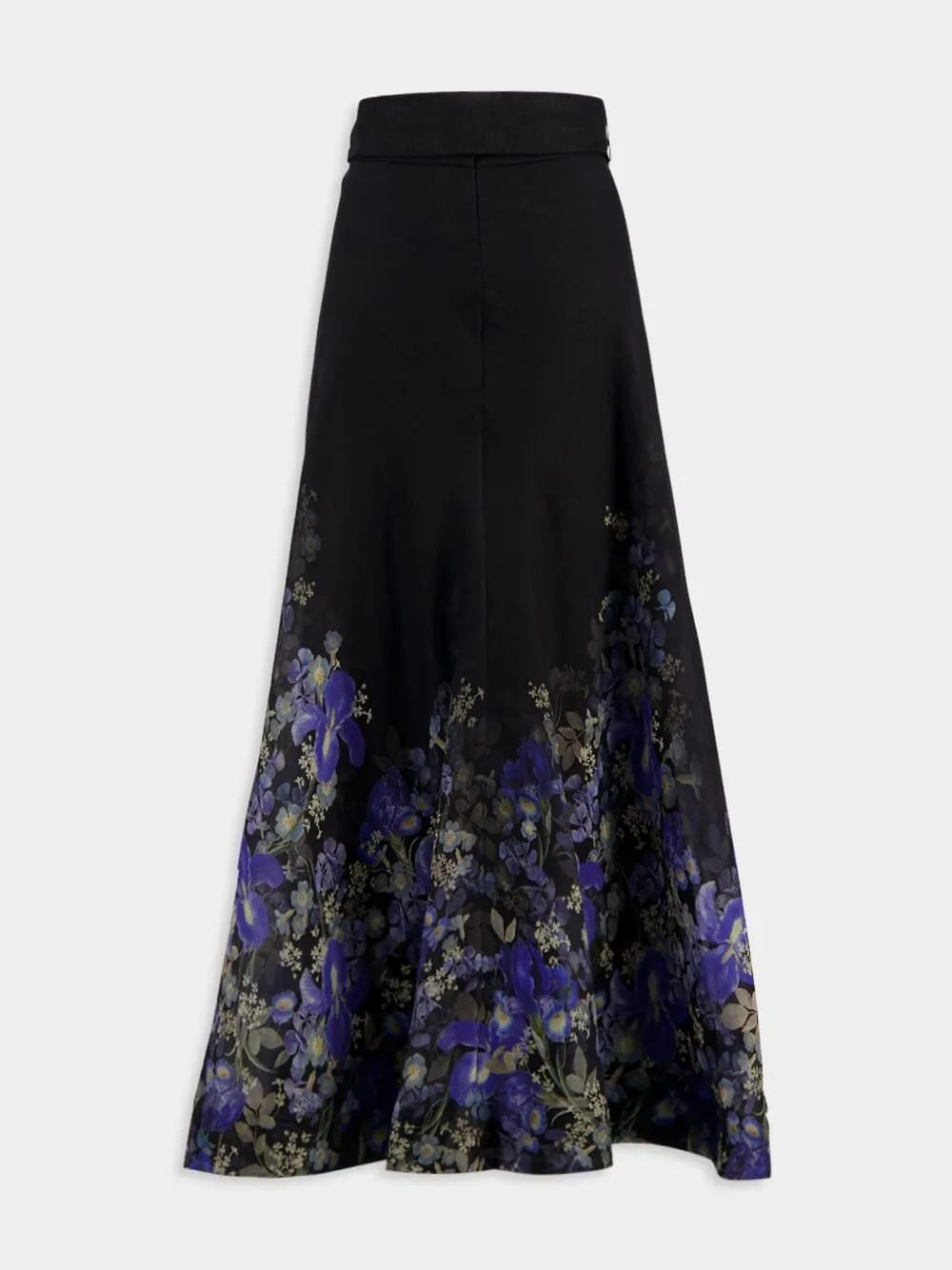 Lyrical Maxi Linen Silk Skirt