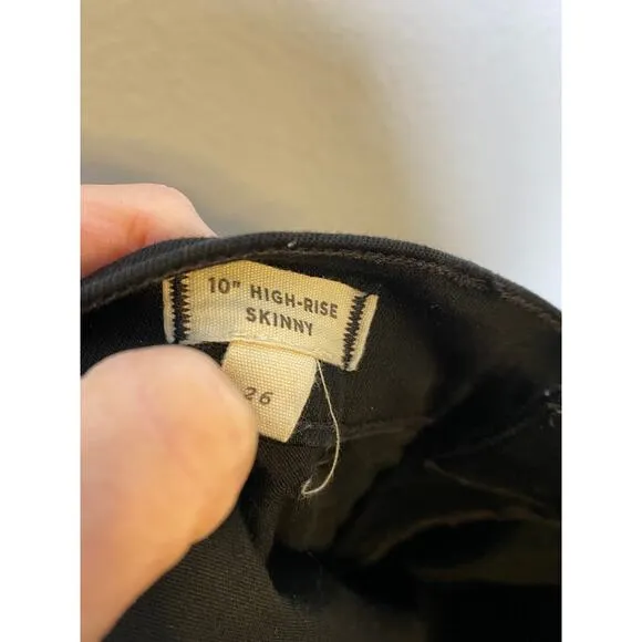 Madewell 10” High Rise Skinny Jeans in Carbondale 26