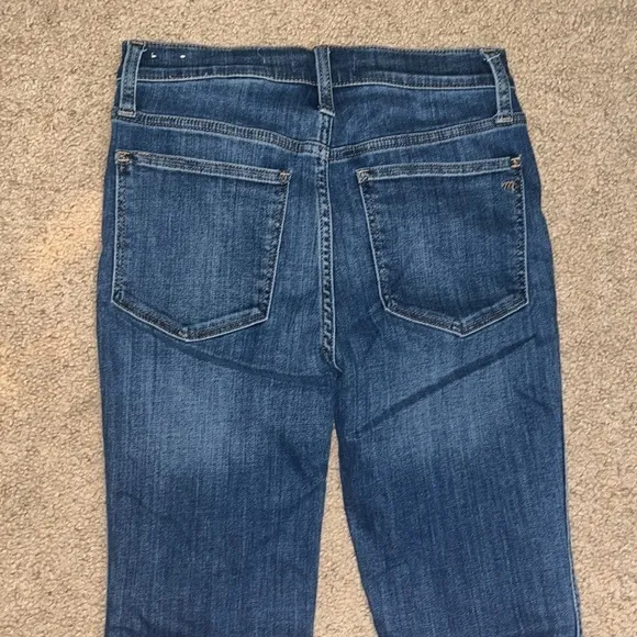 Madewell 10&quot; High-Rise Skinny Jeans Danny Wash Tencel Denim Edition 27