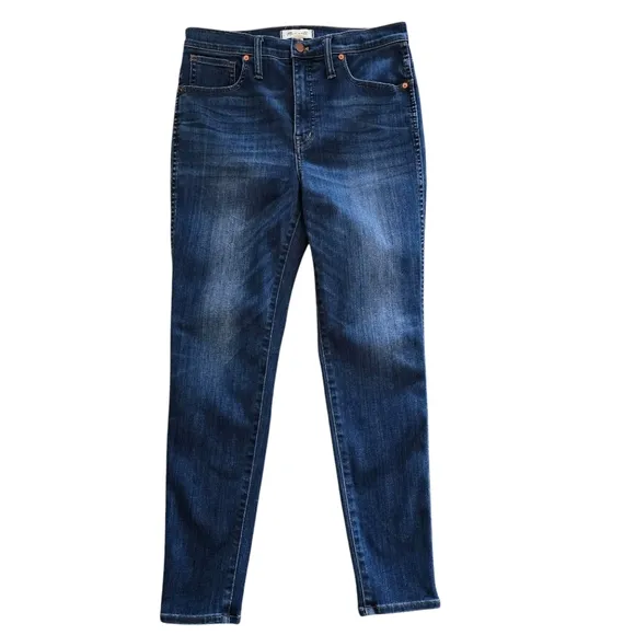 Madewell 10&quot; High-Rise Skinny Jeans in Danny Wash, Size 30
