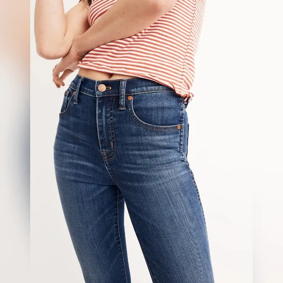 Madewell 10&quot; High-Rise Skinny Jeans in Danny Wash, Size 30