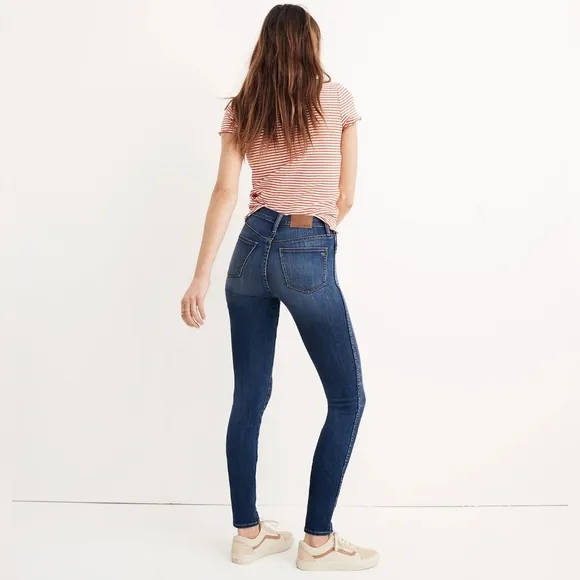 Madewell 10&quot; High-Rise Skinny Jeans in Danny Wash, Size 30