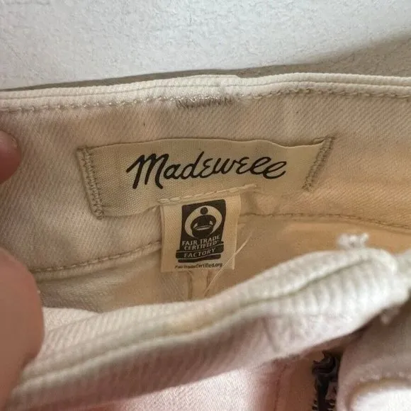 Madewell $128 Perfect Wide Leg Jean in Canvas Wash Size 26 NN450
