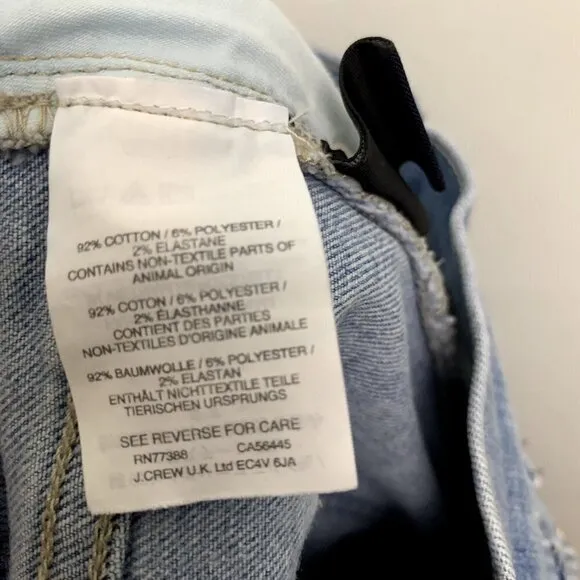 Madewell 9&quot; High-Rise Skinny Crop Jeans: Button-Front Edition Size 25