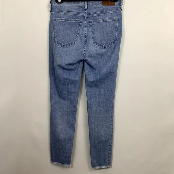 Madewell 9&quot; High-Rise Skinny Crop Jeans: Button-Front Edition Size 25