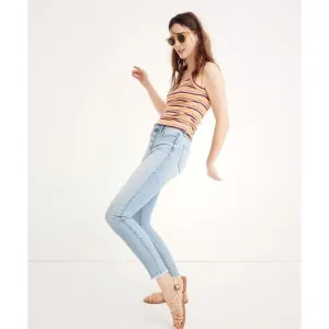 Madewell 9&quot; High-Rise Skinny Crop Jeans: Button-Front Edition Size 25