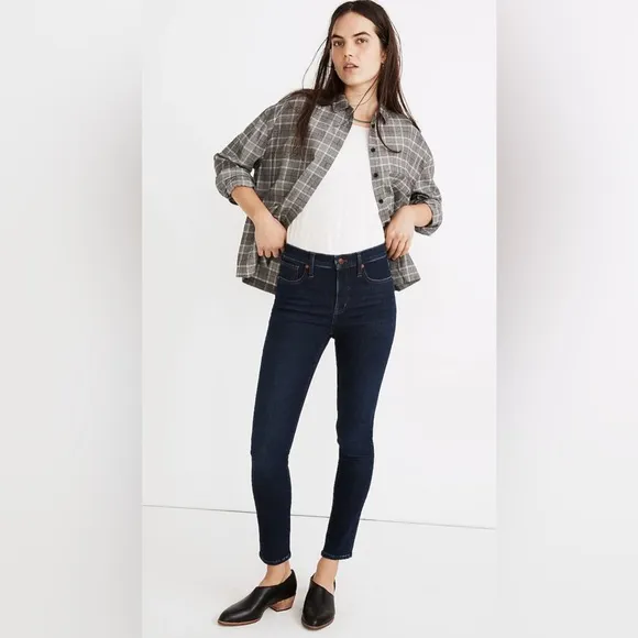 Madewell 9&quot; Mid-Rise Skinny Jeans in Orland Wash: TENCEL™M Denim Edition