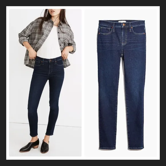 Madewell 9&quot; Mid-Rise Skinny Jeans in Orland Wash: TENCEL™M Denim Edition